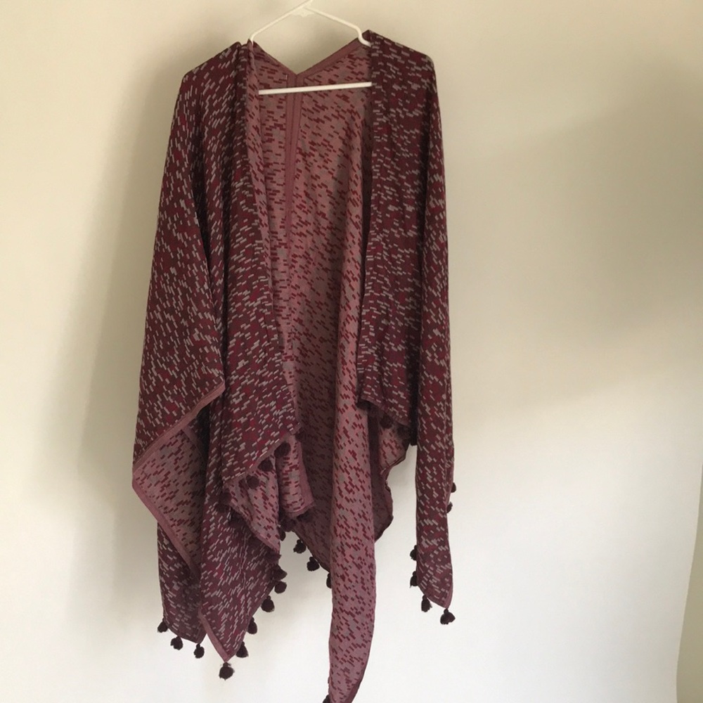Lulu Lemon Drape Wrap red with white dots